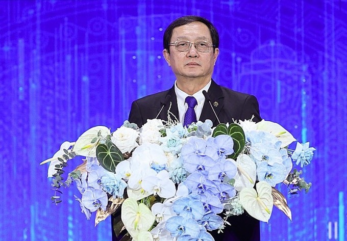 Bộ trưởng Huỳnh Thành Đạt phát biểu tại chương trình Dấu ấn Techfest - Whise 2023. Ảnh: Hà An