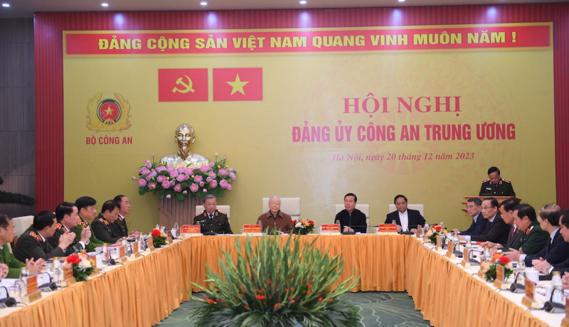 Bài phát biểu của Tổng bí thư Nguyễn Phú Trọng tại Hội nghị Đảng uỷ Công an Trung ương năm 2023 -0